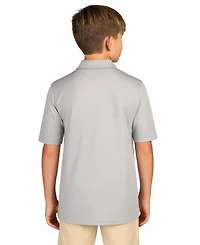 TailorByrd Boys Solid Mesh Performance Polo Shirt - Cool & Comfortable Activewear