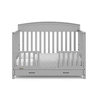 Graco Benton 5-in-1 Convertible Crib with Drawer (Pebble Gray)
