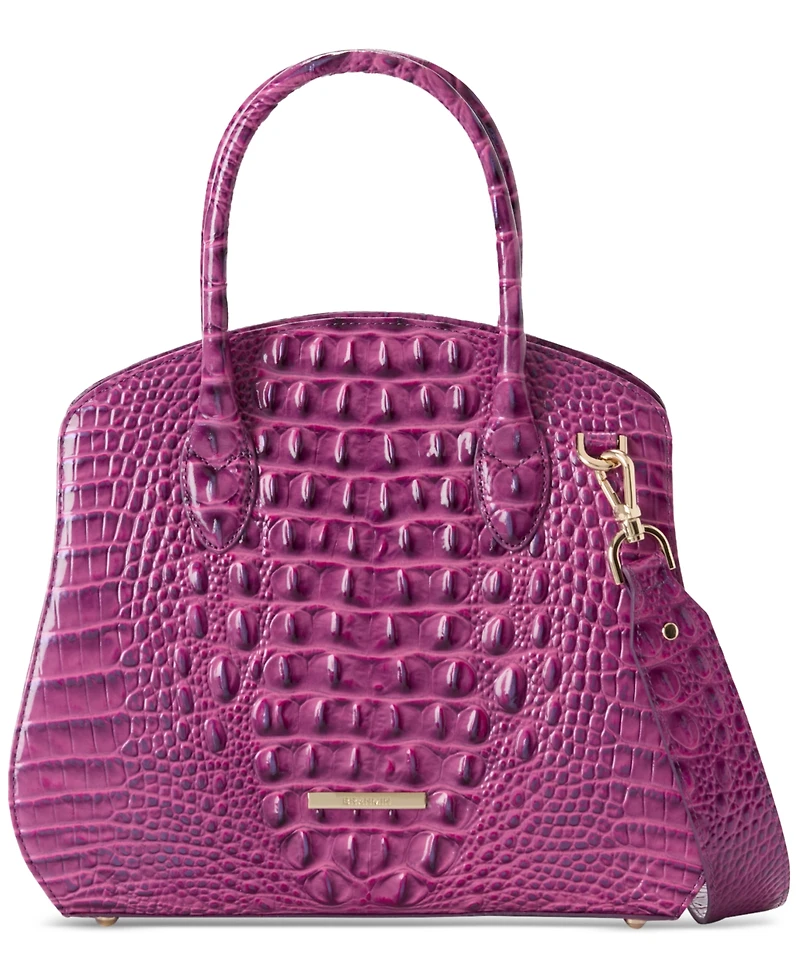 Brahmin Rosetta Melbourne Medium Leather Satchel Bag