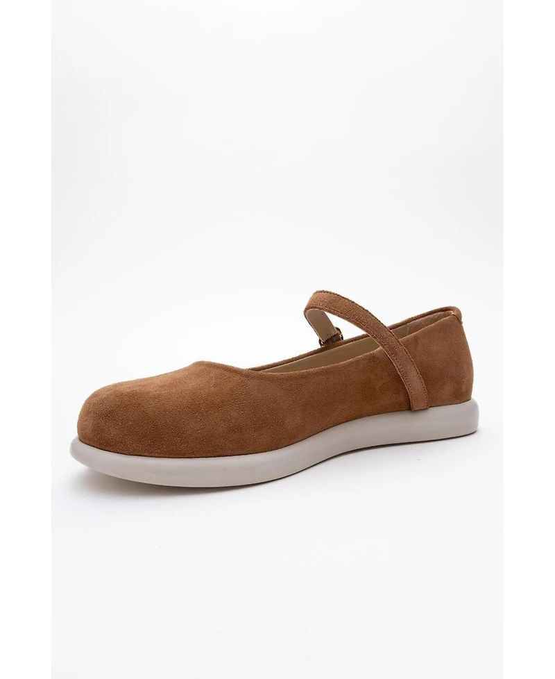 Anisa Leather Strap Flat (Women)