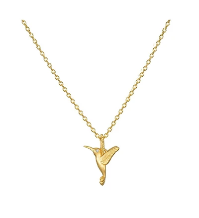 Satya Jewelry Loving Devotion Hummingbird Necklace