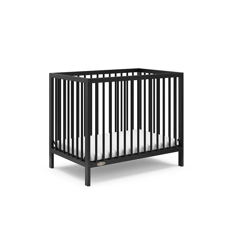 Graco Teddi 4-in-1 Convertible Mini Crib - Black