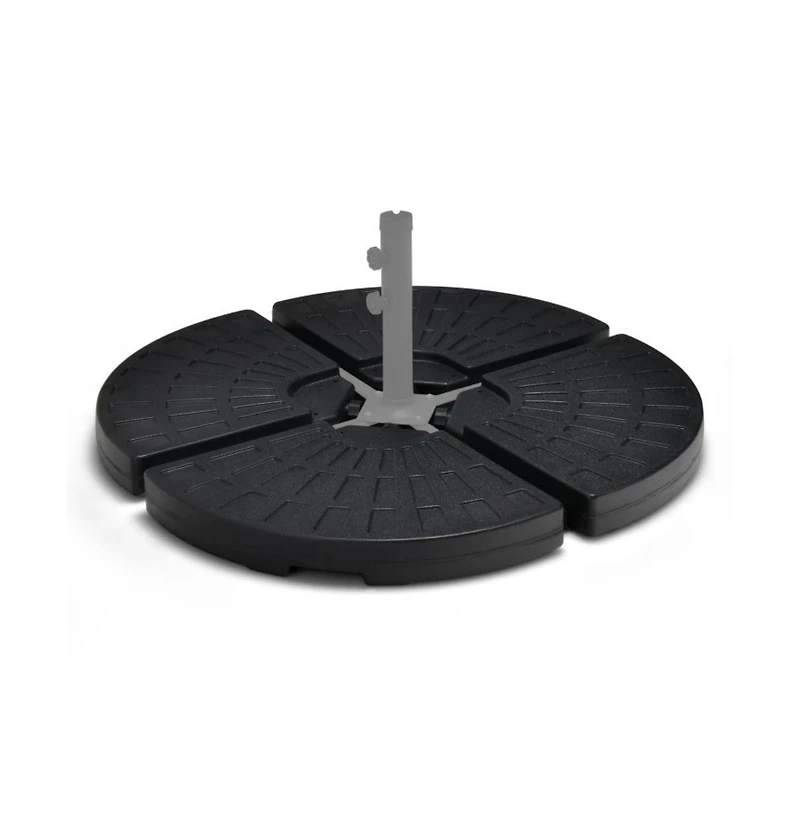 4 Pieces Outdoor Cantilever Offset Patio Umbrella Base