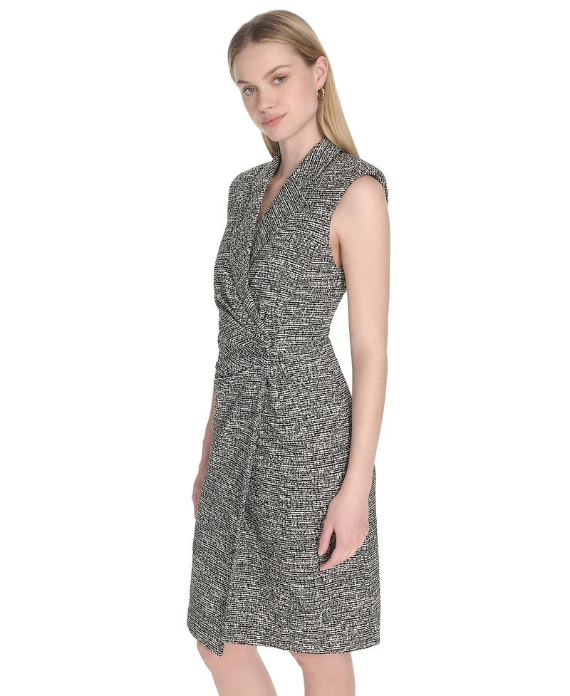 Calvin Klein Women's Sleeveless V-Neck Sheath Dress