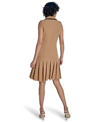 Calvin Klein Women's Scuba Crepe Sleeveless A-Line Dress