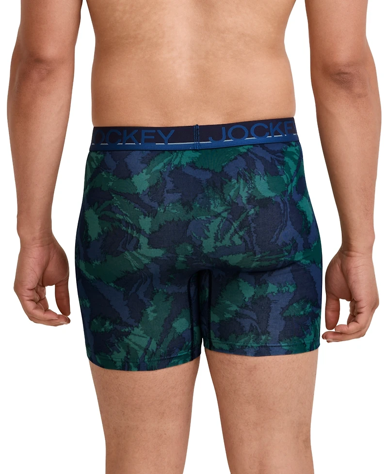 Jockey Men's 3-pack True Style Logo Boxer Briefs