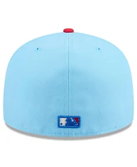 New Era Men's Light Blue/Red Arizona Diamondbacks 2025 Fourth of July 59FIFTY Fitted Hat