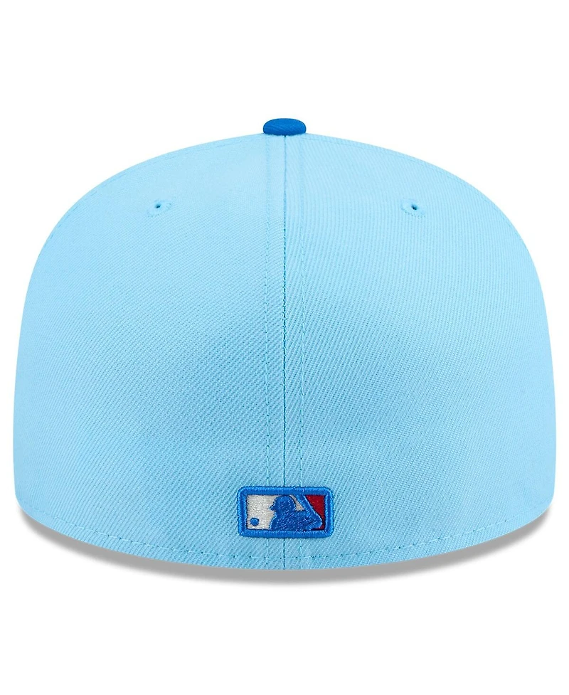 New Era Men's Light Blue/Blue Colorado Rockies 2025 Fourth of July 59FIFTY Fitted Hat