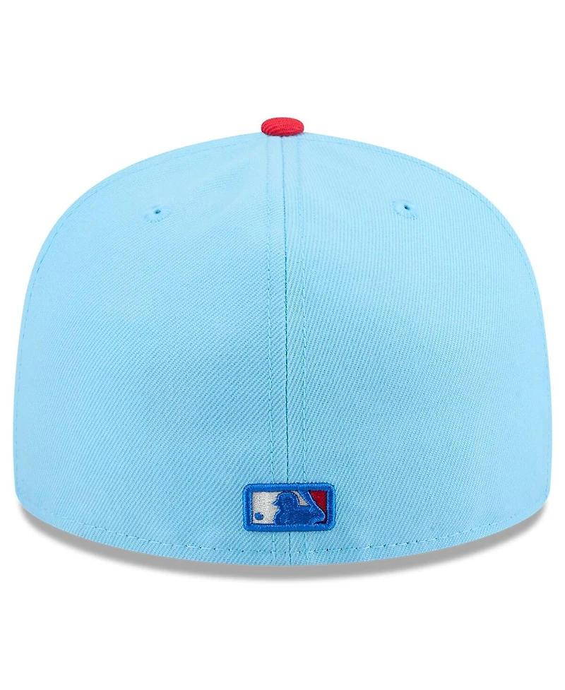 New Era Men's Light Blue/Red Washington Nationals 2025 Fourth of July 59FIFTY Fitted Hat