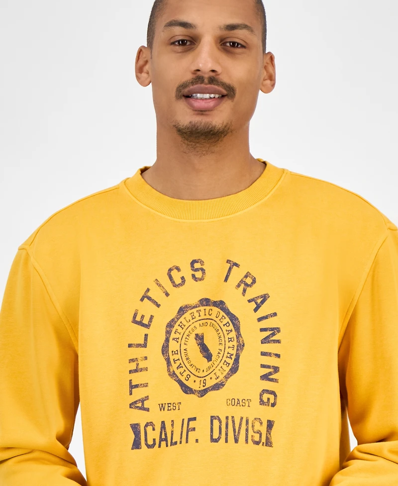 Sun + Stone Men's Athletic Graphic Sweatshirt, Macy's Exclusive