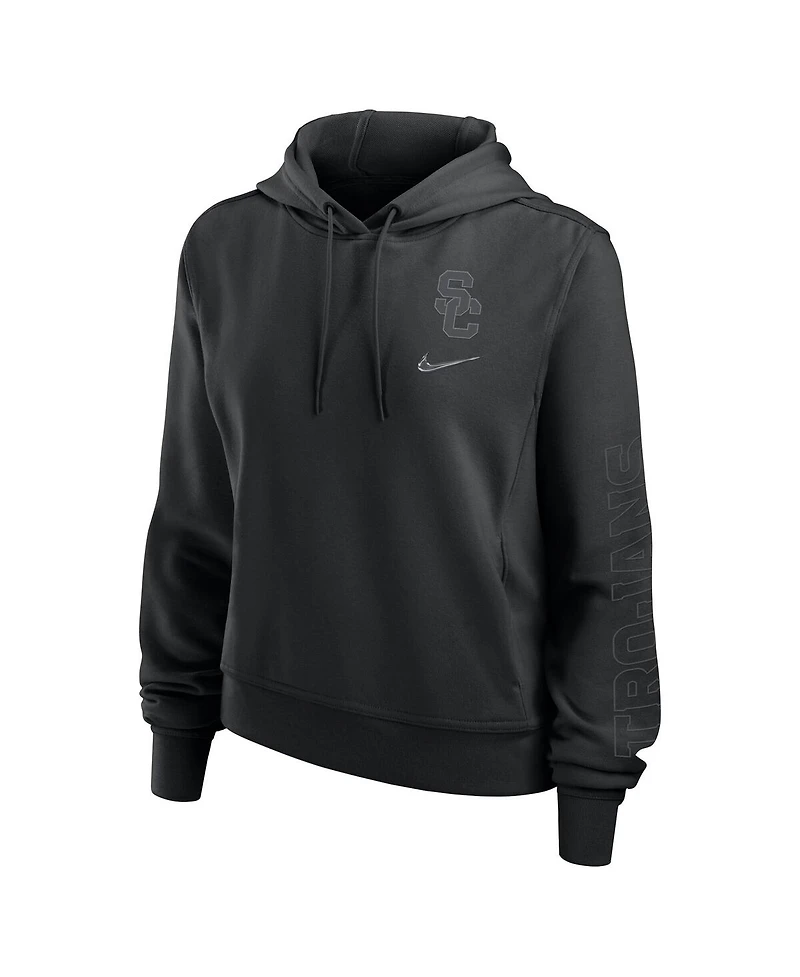 Nike Women's Black Usc Trojans One Pullover Hoodie