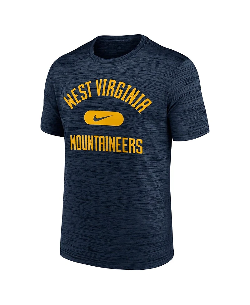 Nike Men's Navy West Virginia Mountaineers Velocity Mascot Performance T-Shirt