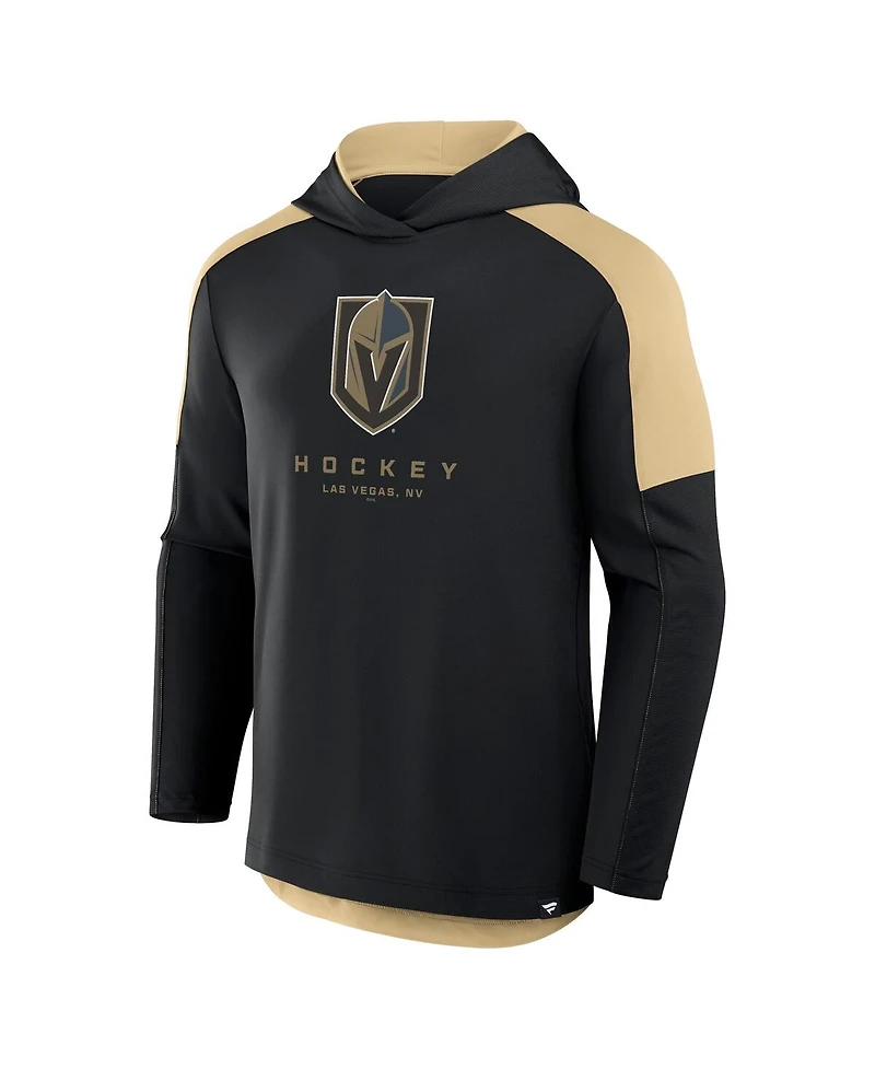 Fanatics Men's Black Vegas Golden Knights Meta Game Transitional Pullover Hoodie