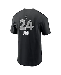 Nike Men's Jewell Loyd Black Las Vegas Aces Explorer Edition Name Number T-Shirt