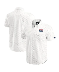 Darius Rucker Collection by Fanatics Men's Cream Chicago Cubs Printed Button-Down Shirt