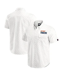 Darius Rucker Collection by Fanatics Men's Cream Detroit Tigers Printed Button-Down Shirt
