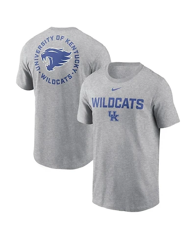 Nike Men's Heather Gray Kentucky Wildcats Campus 2-Hit T-Shirt