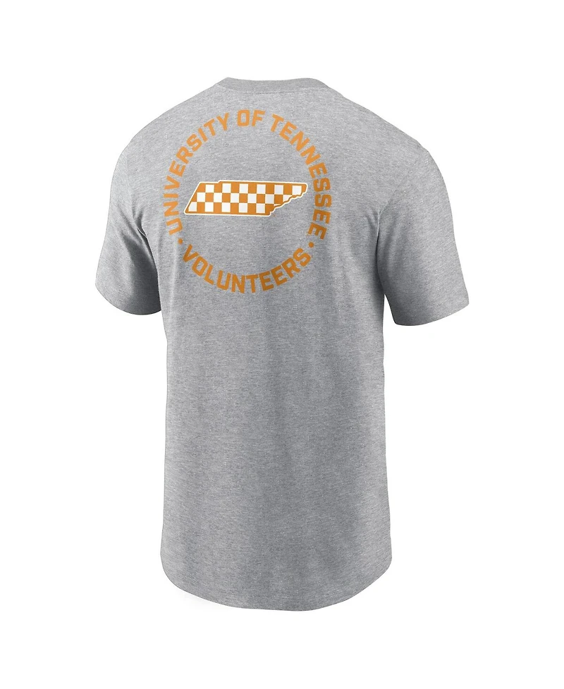 Nike Men's Heather Gray Tennessee Volunteers Campus 2-Hit T-Shirt