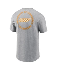 Nike Men's Heather Gray Tennessee Volunteers Campus 2-Hit T-Shirt