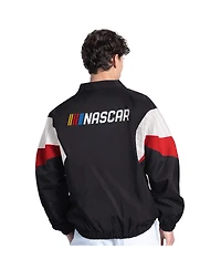 Starter Men's Black/Red Nascar Yard Line Full-Zip Jacket