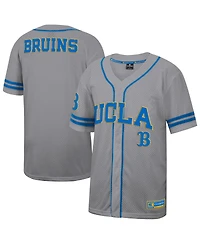 Colosseum Men's Gray Ucla Bruins Free Spirited Baseball Jersey