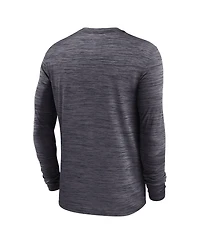 Jordan Men's Black Oklahoma Sooners 2025 Sideline Velocity Performance Long Sleeve T-Shirt