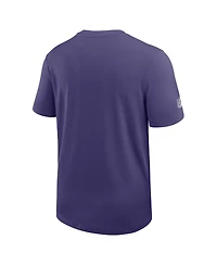 Nike Men's Purple Baltimore Ravens Sideline Uv Performance Coach T-Shirt