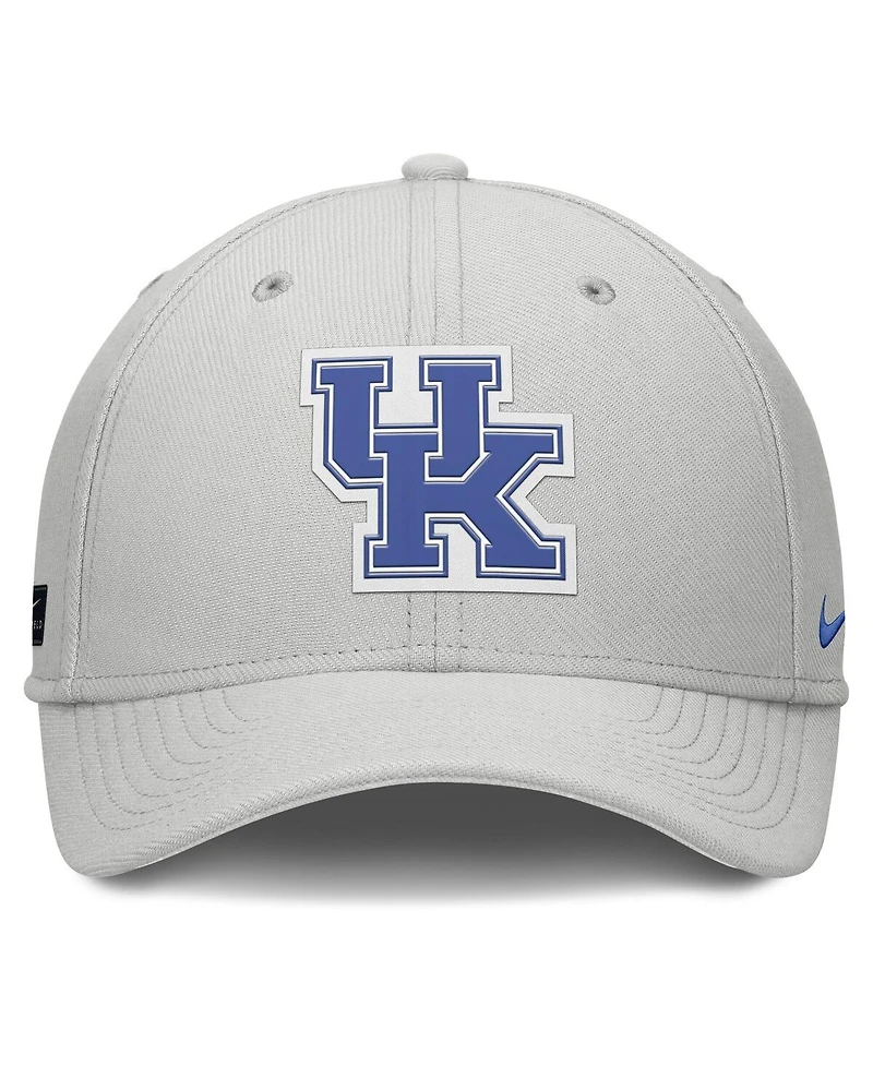 Nike Men's Gray Kentucky Wildcats Rise Practice Performance Adjustable Hat
