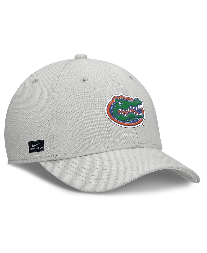 Nike Men's Gray Florida Gators Rise Practice Performance Adjustable Hat