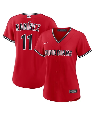 Nike Women's Jose Ramirez Red Cleveland Guardians Alternate 2 Replica Jersey