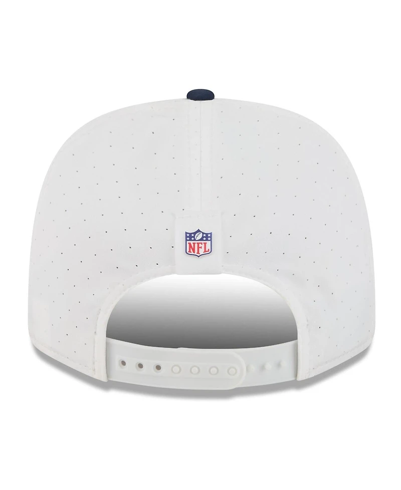 New Era Men's White/Navy Tennessee Titans 2025 Nfl Training Camp 9SEVENTY Adjustable Hat