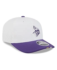 New Era Men's White/Purple Minnesota Vikings 2025 Nfl Training Camp 9SEVENTY Adjustable Hat