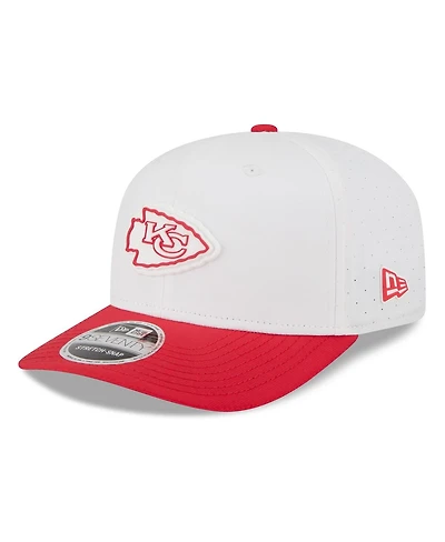New Era Men's White/Red Kansas City Chiefs 2025 Nfl Training Camp 9SEVENTY Adjustable Hat