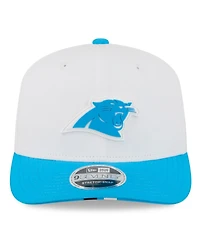 New Era Men's White/Blue Carolina Panthers 2025 Nfl Training Camp 9SEVENTY Adjustable Hat