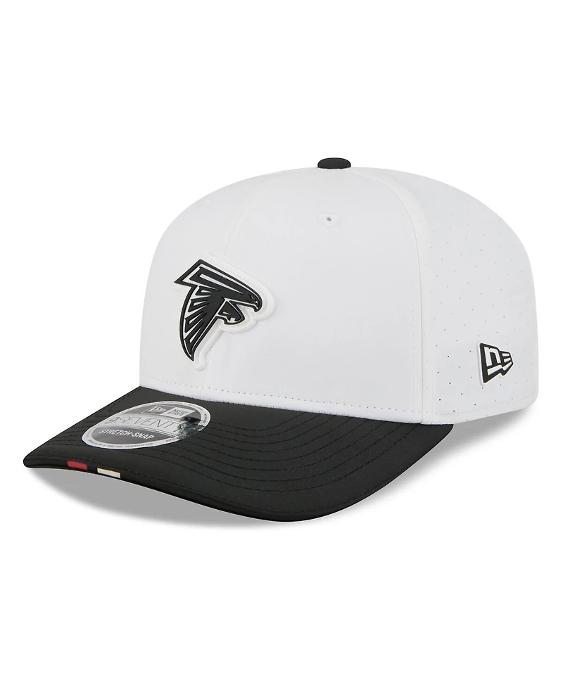 New Era Men's White/Black Atlanta Falcons 2025 Nfl Training Camp 9SEVENTY Adjustable Hat