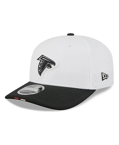 New Era Men's White/Black Atlanta Falcons 2025 Nfl Training Camp 9SEVENTY Adjustable Hat