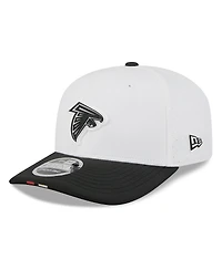 New Era Men's White/Black Atlanta Falcons 2025 Nfl Training Camp 9SEVENTY Adjustable Hat