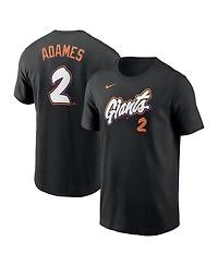 Nike Men's Willy Adames Black San Francisco Giants 2025 City Connect Fuse Name Number T-Shirt