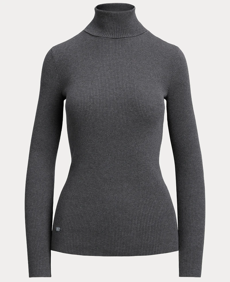 Lauren Ralph Ribbed Turtleneck Sweater