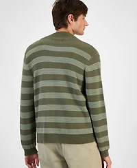 Sun + Stone Men's Striped Shawl-Collar Sweater, Macy's Exclusive