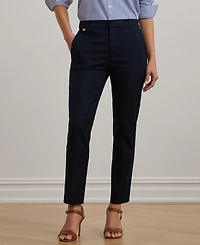 Lauren Ralph Double-Faced Stretch Cotton Pant