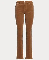 Lauren Ralph Stretch Corduroy Mid-Rise Straight Pants