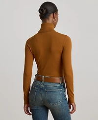 Lauren Ralph Women's Silk-Blend Turtleneck Sweater
