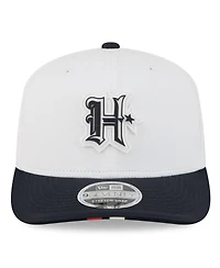 New Era Men's White/Navy Houston Texans 2025 Nfl Training Camp 9SEVENTY Adjustable Hat