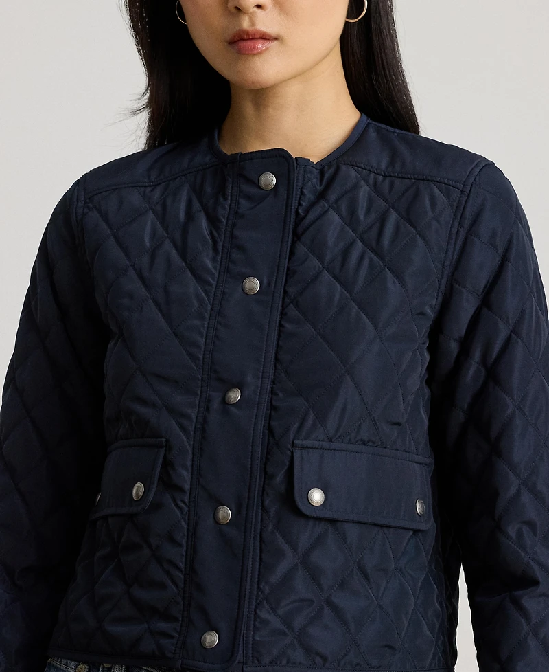 Lauren Ralph Lauren Women's Diamond Cropped Quilted Jacket