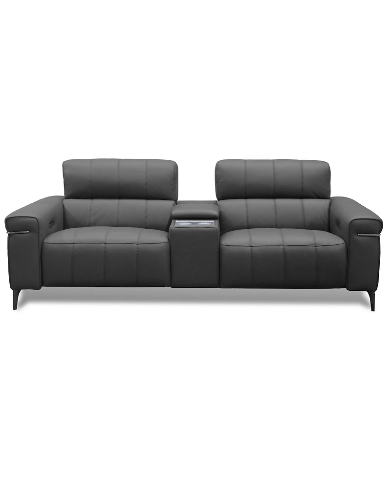 Wyndill 3-Pc. Leather Sofa with 2 Power Recliners, Exclusively at Macy's