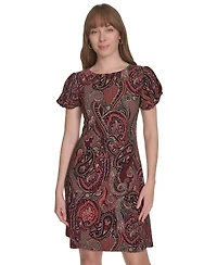 Tommy Hilfiger Women's Jersey Paisley-Print Shift Dress