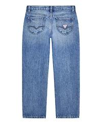 Guess Big Boys Distressed Straight Fit Denim Jeans