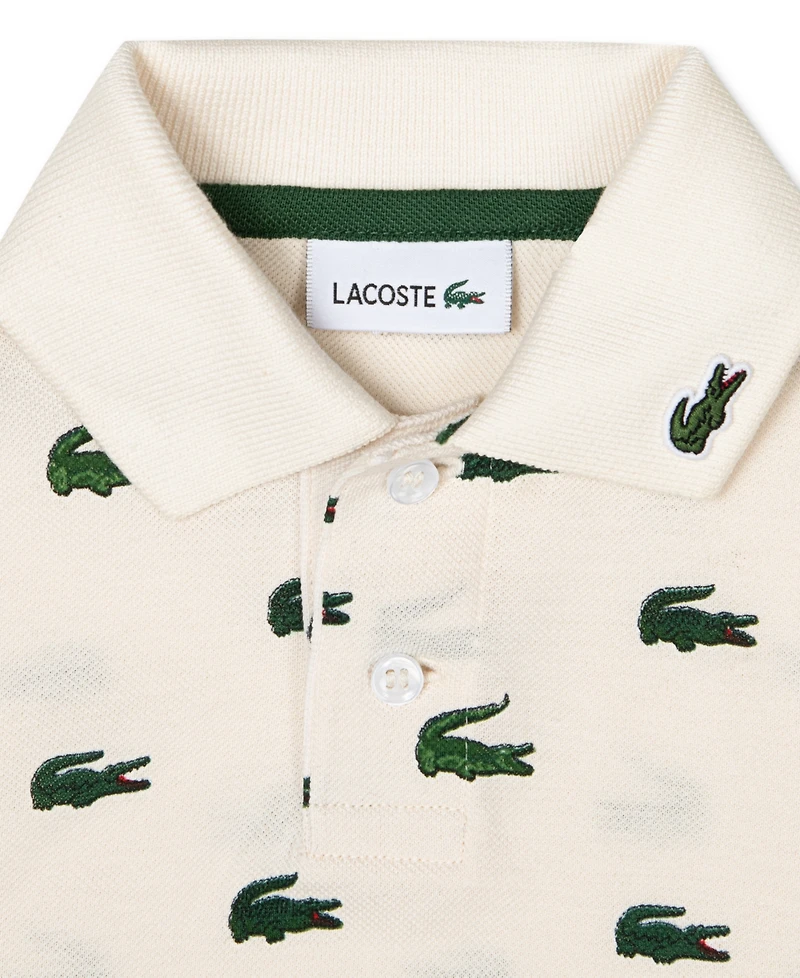 Lacoste Big Boys Mini Icon Cotton Pique Polo Shirt