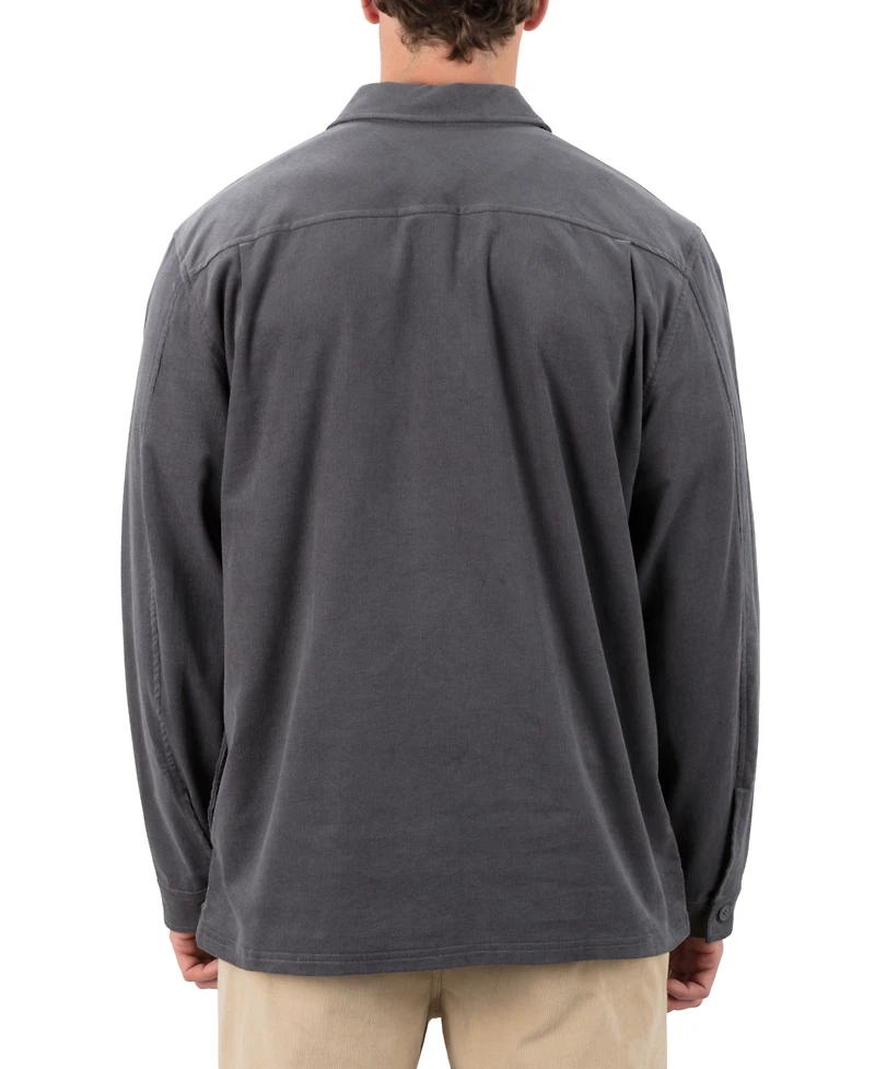 Hurley Men's Lido Cord Long Sleeve Overshirt